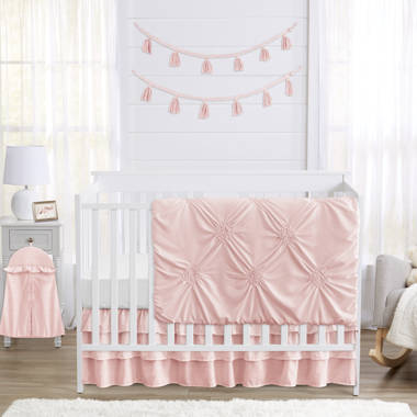 Baby girl nursery 2024 bedding and curtains